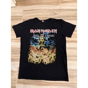 Iron Maiden Holy Smoke Graphic T-Shirt Black 2015 Band Tee Mens XL